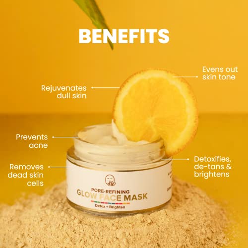 Detan-Detox-Glow Clay Mask with Vitamin C (Combo of 2)